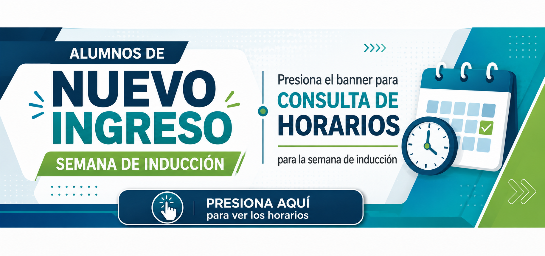 Horarios de Semana de Inducción
