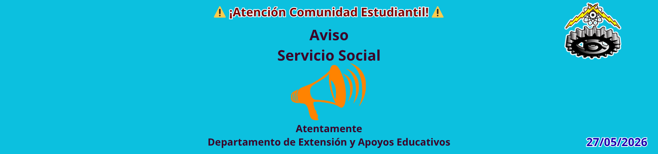Aviso Servicio Social