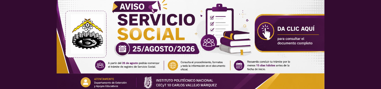 Aviso servicio social